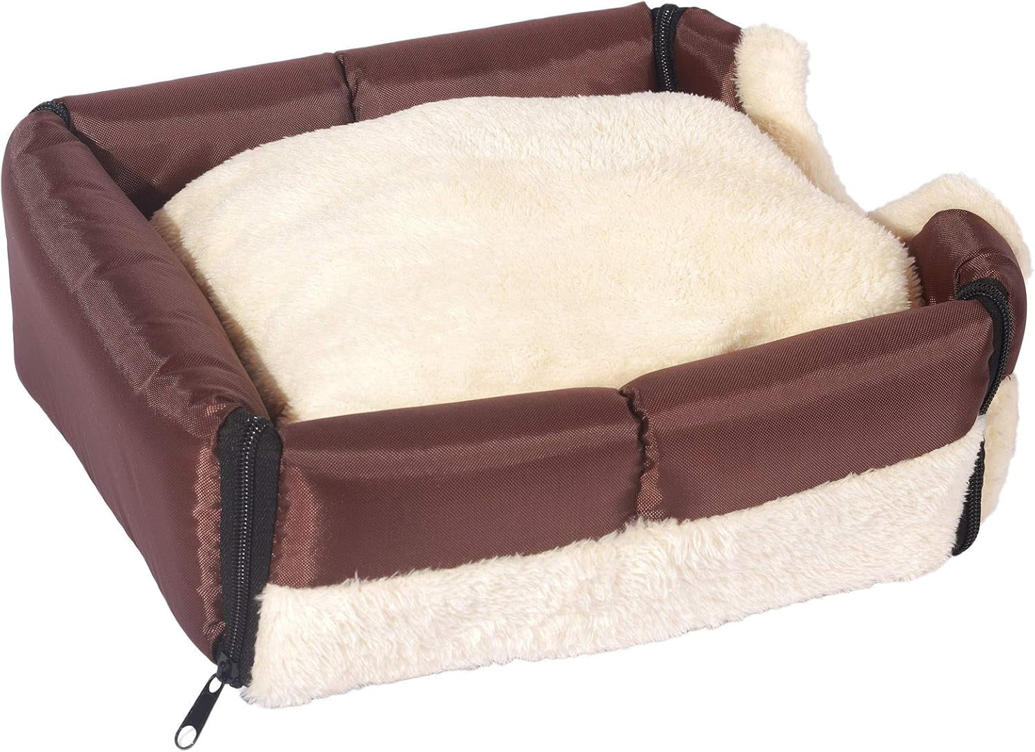 Indoor Dog House Warm Dog Bed, Plush Pet House Dog Cat Kennel with Removable Cushion Suitable for Small and Medium-Sized Dogs and Cats