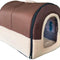 Indoor Dog House Warm Dog Bed, Plush Pet House Dog Cat Kennel with Removable Cushion Suitable for Small and Medium-Sized Dogs and Cats